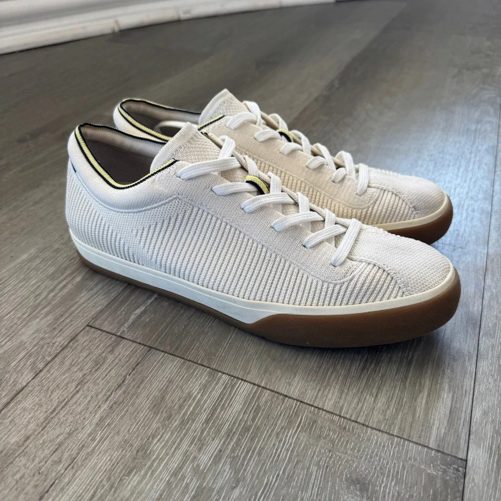 Rothy's The Lace Up Vanilla Low Top Sneaker Women's 9 Mesh Tennis